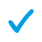 Check accent blue